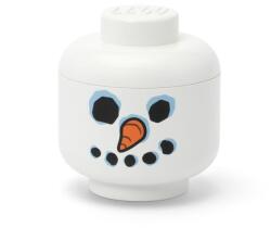 LEGO® Cap LEGO de depozitare (mini) - om de zăpadă (SL40330817)