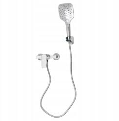  Fekete zuhanycsaptelep, Fali zuhanycsaptelep, Fürdőszobai zuhanycsaptelep (Bathroom Shower Faucet)