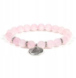 Mani Bhadra Női Karkötő Kicsi rózsaszín kvarc Buddha medál Tasak (14287003)
