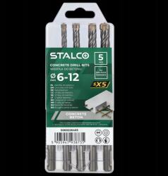 STALCO Sds plus SX5 betonfúró készlet 6, 0 12, 0 mm (S060226405)