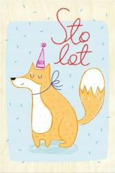 Milin Fából Készült Születésnapi Képeslap Szülinapi Róka