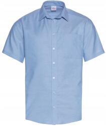  Férfi Rövid Ujjú Vendéglátóipari Pincér Ing Kék 39 40 (193023np7)