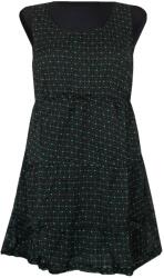  Ruha Rövid Ruha Vállpántos Tunika Fekete Mintás Türkiz S 36/38