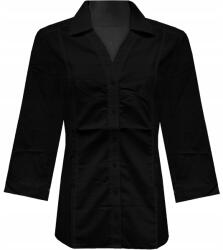  Női Ing 3/4-ES Ujjú Profi Pincérnő Munkaruha Fekete 48
