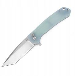  D2 penge jáde zöld G10 fogantyú kültéri kemping túrázás összecsukható kés (ZD-277)