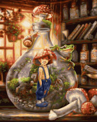 Oh Art! Set pictura pe numere, cu sasiu, Piticot, 40x50 cm (GX47170)