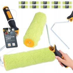 TRCR 10x Festőhenger 25 cm Készlet Festék utántöltő zománc lakk Festett Tartó H0 (SE030103517)