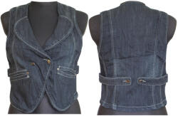  Divatos Női Ujjatlan Farmer Mellény Méret M (M-106A)
