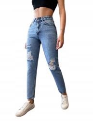  Farmer Nadrág Lyukakkal Kék W24-ES