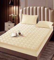 Jojo Home Husa de pat matlasata tip topper + 2 fete de perna 50x70cm, crem - D092 (D092.2)