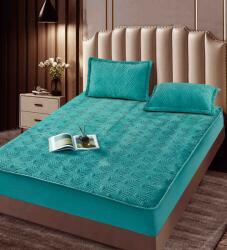 Jojo Home Husa de pat matlasata tip topper + 2 fete de perna 50x70cm, albastra - D096 (D096.2)