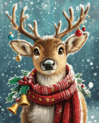 Alkotásutca Karácsonyi barát - Számfestő készlet kereten 40x50