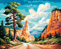 Alkotásutca Kanyon - Számfestő készlet kereten 40x50