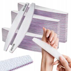 Lewer Körömreszelő 180/240 Hajó Zebra Félhold Szett 50 Db Kétoldalas (180/240 50szt)