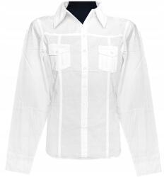  Női Blúz Ing Hosszú Ujjú Póló Pamut Fehér 36 S MODELL: 10113 (MODEL:10108)