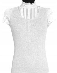 Metersbonwe Női Blúz Póló Rövid Ujjú Szürke Fehér M 160 85