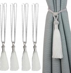  Függönycsipesz Rojtos Zsinór 4 db-os szett Fehér (B09V4LKQLM)