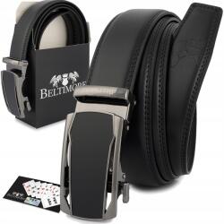 Beltimore Öv férfi bőr nadrág farmer casual automata fekete bőr Beltimore (A42black_115)