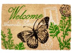 Home Elements Kókuszrost lábtörlő 40 x 60 cm Welcome pillangó