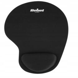 Rebel egérpad csuklótámasz, fekete, 207×240 mm (KOM1191)