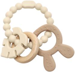 Lorelli Силиконова гризалка с бук Lorelli Premium - Зайче, Natural Beige (10210850005)