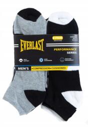 Everlast Férfi Zokni Fekete Fehér Szürke 6 Pár Everlast Zokni 40 44 (WAE1609)