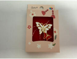 Flippy Martisor Brosa Mica in Cutie, Jolie, Dimensiune Brosa 2.5-3cm, Material Metal, Model Fluturi, Cutie Roz (teo-165206)