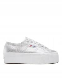 Superga 2790 Lame Ezüst Női Tornacipő Vastag Talppal 38 U1G (S61174W)