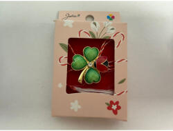 Flippy Martisor Brosa Mica in Cutie, Jolie, Dimensiune Brosa 2.5-3cm, Material Metal, Model Trifoi, Cutie Roz (teo-165204)