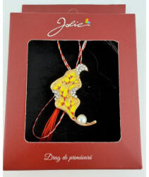 Flippy Brosa Vintage, Jolie, Material Metal, Ambalaj Carton, Dimensiune Brosa Aproximativ 4-6 cm, Model Frunza Galbena (teo-165158)