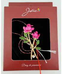 Flippy Brosa Vintage, Jolie, Material Metal, Ambalaj Carton, Dimensiune Brosa Aproximativ 4-6 cm, Model Trandafiri, Roz (teo-165156)