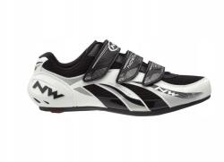 Northwave Pedálos cipő Northwave Fighter országúti méret 42 white silver (80121004 58)
