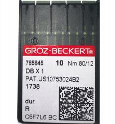 Groz-Beckert Varrógéptűk Beckert Éles 16x231 DBx1 80/12R (16x231 DBx1 1738, 80/12R)