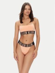 Calvin Klein női rózsaszín magas derekú tanga (000QF7638E-TD9)