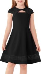  Bájos A-vonalú ruha csipkével a kis hölgy számára