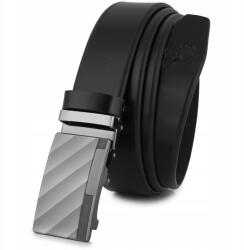 Beltimore Öv férfi bőr nadrág automata elegáns fekete prémium Beltimore (A19black_85)