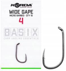 Korda Pontyozó horgok Korda Basix Wide Gape méret 4 (KBX002)