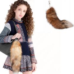  Klamra klucza 45 cm ogon z futra lisa Pluszowe zabawki 1SZT (dongguanchanshan)