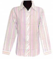  Női Blúz Ing Hosszú Ujjú Rózsaszín Bézs Vonalak XXL MODELL: 120T