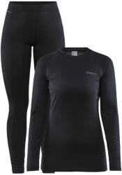 CRAFT SET CORE WARM BASELAYER / Női funkcionális melegítő szett - fekete L (1909708-999000-L)