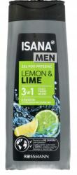 Isana Men tusfürdő, férfiaknak, 3az1ben, lemon&lime, 300 ml,
