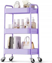 BOTC Guruló fém polc kocsi kerekeken - 3 szintes tárolókocsi Botc (Wózek kuchenny na kółkach)