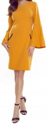 Bergamo Ruha Rövid Térd Alá Érő Tunika Hosszú Ujjú Narancssárga M 38 MODELL: 604