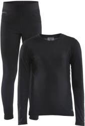 CRAFT CORE WARM BASELAYER JUNIOR / Gyerek funkcionális szett, meleg - fekete 134 (1909712-999000 -134)