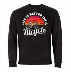Rule Out Kerékpáros Pulóver Kerékpározáshoz, "life Is Better" Felirattal
