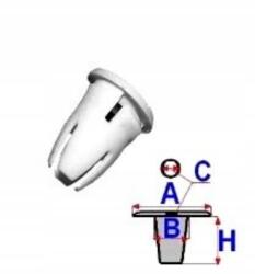 Polcar Küszöbléc Rögzítő Klipsz Mercedes W201 W202