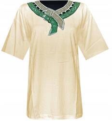  Női Póló Blúz Pamut Bézs XL XXL MODELL: G6C