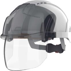 ČERVA EXPORT IMPORT a. s JSP EVO VISTA Shield M/Peak WR / Védősisak integrált szem- és arcvédelemmel - fehér (0601014380999)