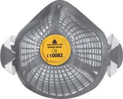 Delta Plus DELTA SPIDERMASK P2W X5 / FFP2 légzésvédő, újrafelhasználható kosár, a csomag 1 kosarat / 5 légzésvédőt tartalmaz - szürke, állítható (M1200SMW5)