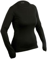 DURAS ROMANA / Női 100% merinógyapjúból készült hosszú ujjú póló - fekete L (170247)
